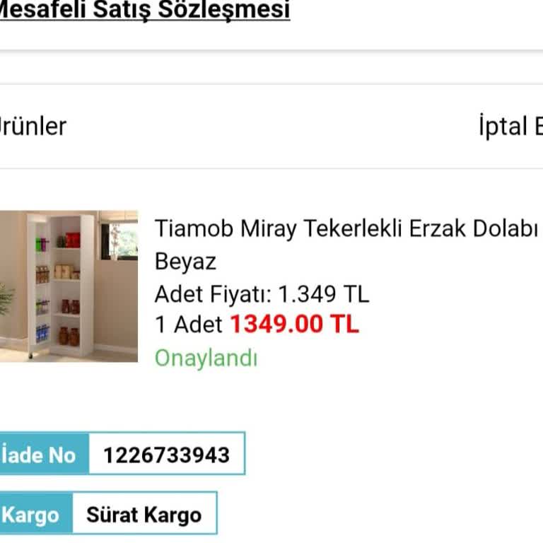 A101 Den Aldığımız Dolap İki Aydır Gönderilmiyor