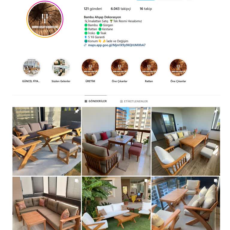 Bambu Ahşap Dekorasyon Sahte Bir Firma