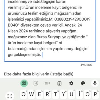 In Street Mağazasının Haksız Uygulaması