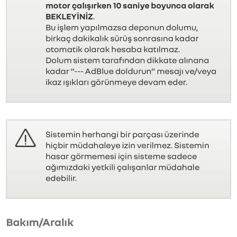 Renault Ad Blue Arızası