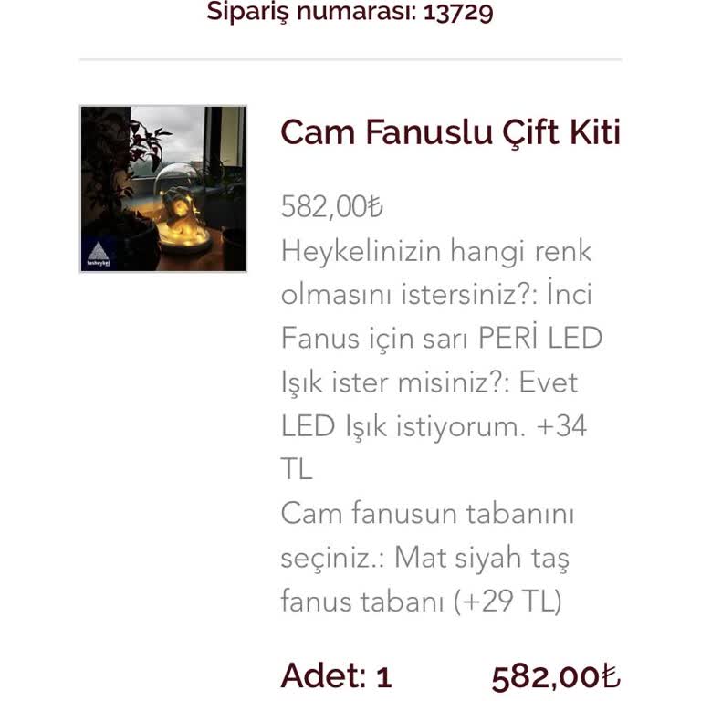 Taş Heykel (tasheykel.com) Siparişim Kargolandı Mı? İletişim Ve İade Süreci Sorunları