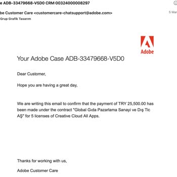 Adobe Haksız Yere Lisans İptali