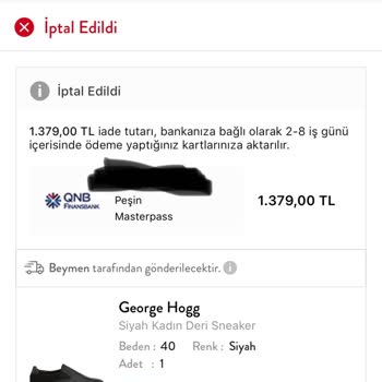 Beymen Tüketici Hakem Heyeti'ne Başvuracağım