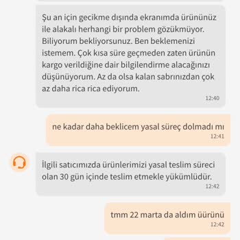 Trendyol 1 Ay Oldu Kargom Gelmedi