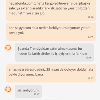 Trendyol 1 Ay Oldu Kargom Gelmedi