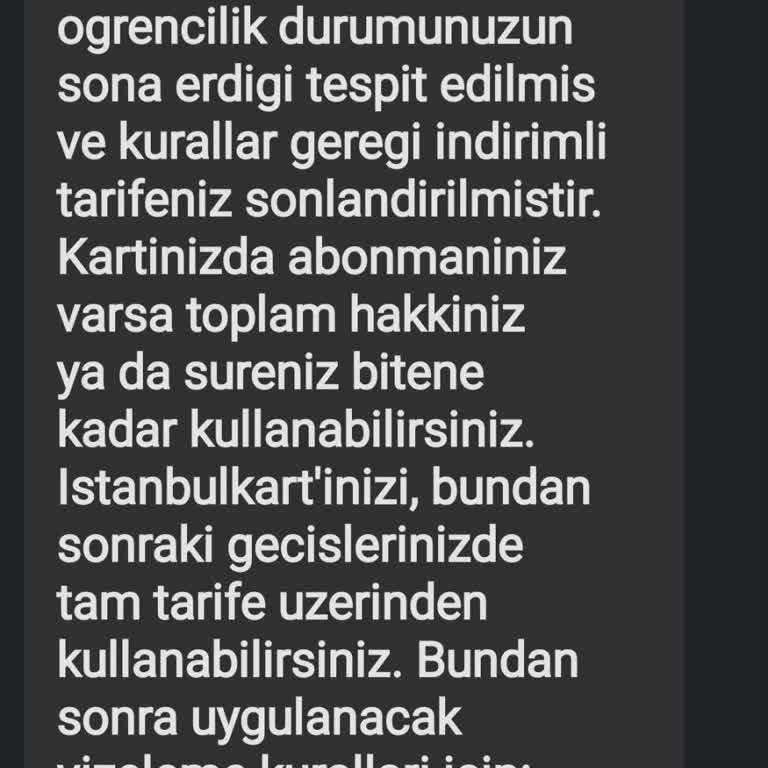 Öğrenci İstanbulkart Mağduriyeti