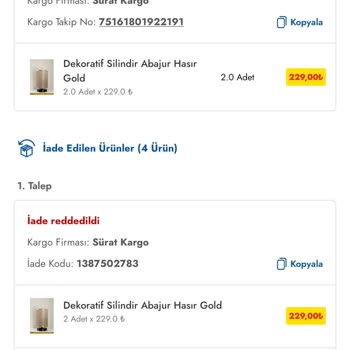 Şok Marketler Gönderilen Hatalı Ve Yanlış Abajurların İade Problemi