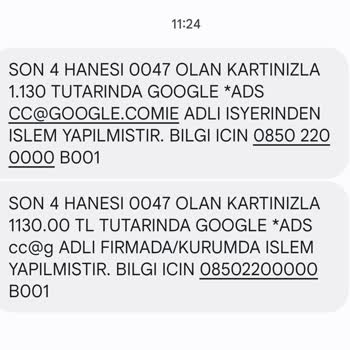 Gmail Hesabımdan Çalınan Para