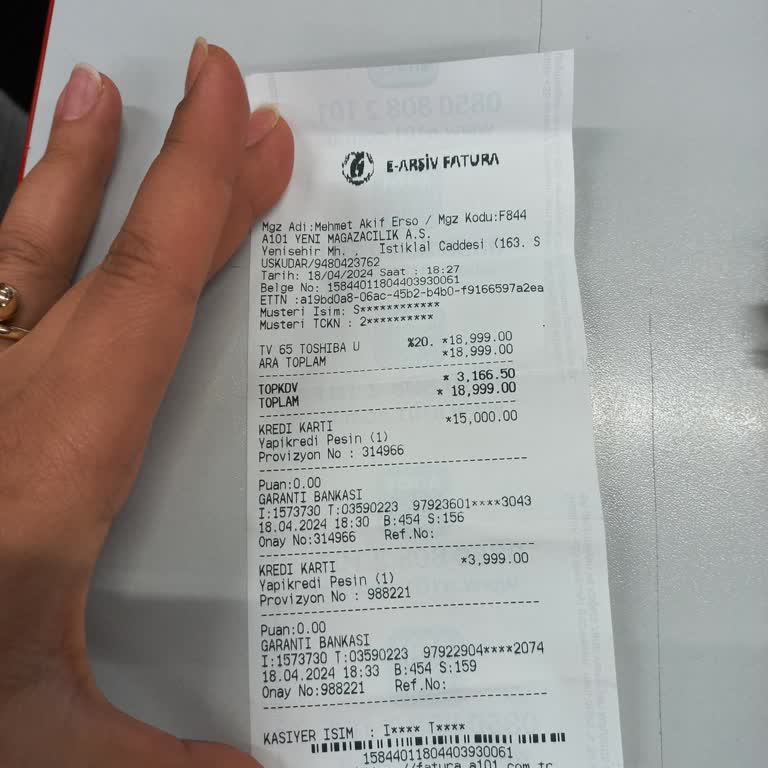 A101 Ürün İadesini Aldığı Halde Paramın İadesini Yapmıyor Hâlâ