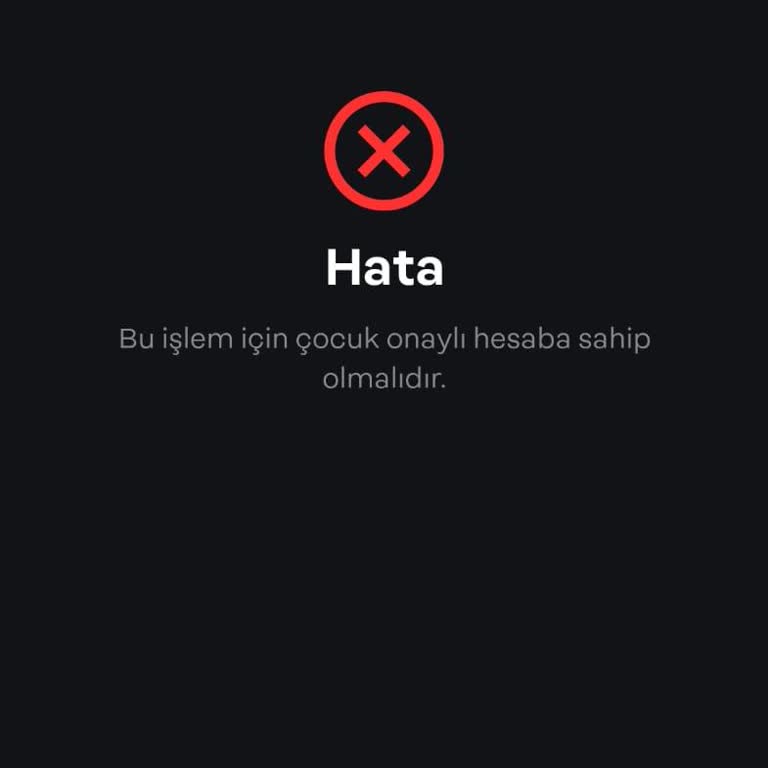Papara Çocuk Hesabı Onaylayamama