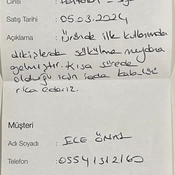 Adil Işık Group Ünlü Koleksiyonundan Satın Alınan Pantolonun İnceleme Sonuçları Ve Müşteri Memnuniyeti Süreci