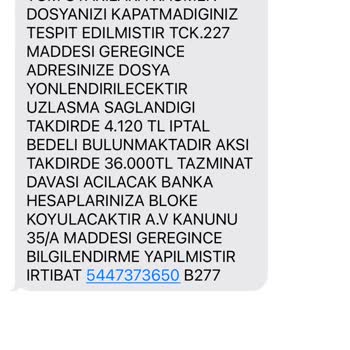 MAVISTIC (SMS) Mavi S. T Den Gelen Mesajlar