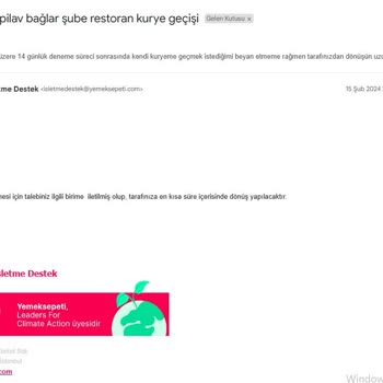 Yemeksepeti Fatura Ve Kurye Problemi Çözümsüz Kaldı!