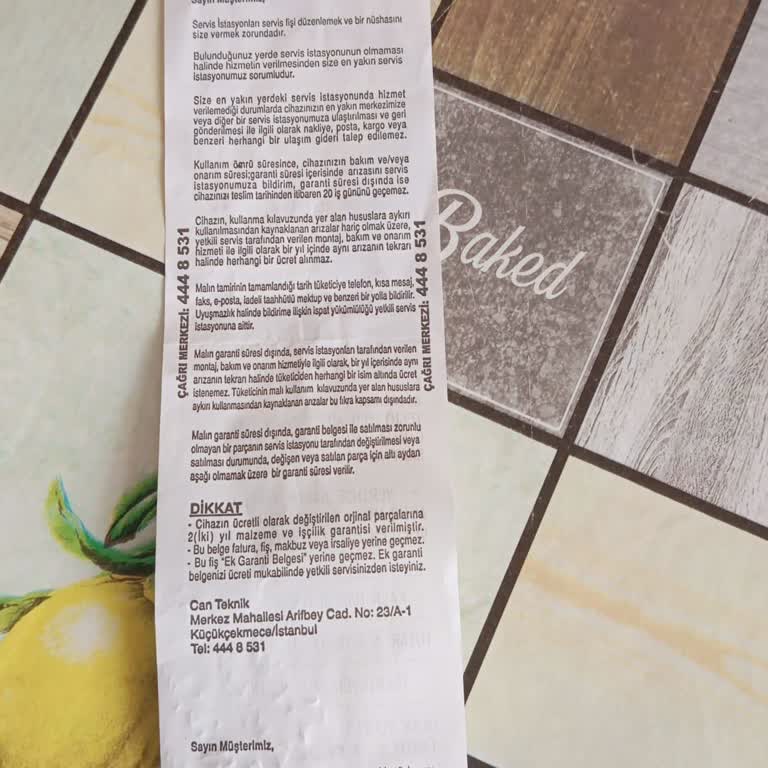 Can Teknik Servis Bu Servisi Aramayın