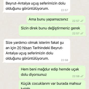 Sunexpress Beni Çok Mağdur Etti Şikayetçiyim