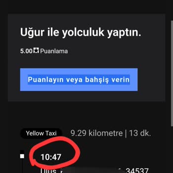 Uber 169 Tl 1690 Tl Olarak Yansıdı