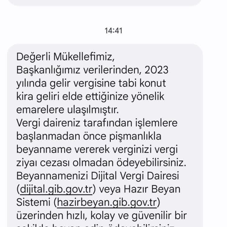 Gelir İdaresi Başkanlığı Evim Olmadığı Halde Kira Getirisi Tespit Edilmiştir Diyor