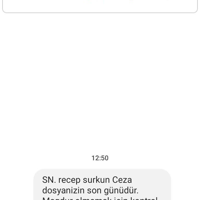 ERESTA (SMS) Eresta Hukuk'tan SMS Aldım