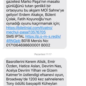 Moi Sahne Mesajla Rahatsız Etme Kültürü