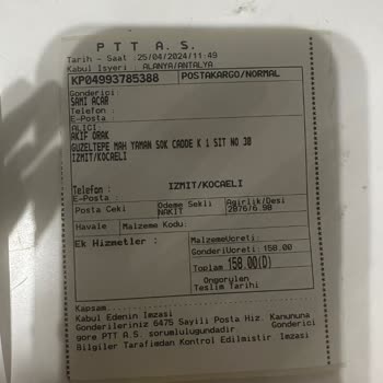 MNG Kargo Menü Yg Kargo'nun Tutarsızlığı