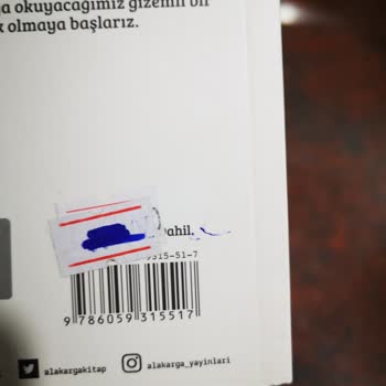 D&R Alarmı Sökülmemiş Ürün Gönderimi