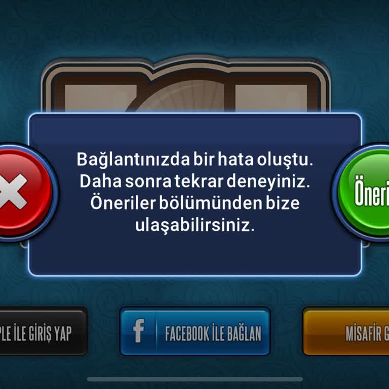 Okeyplus.com Bağlantınızda Sorun Oldu