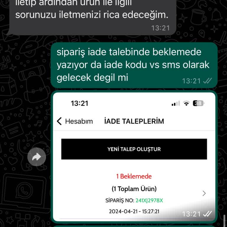 Flawwear Müşteri Temsilcisi Ve İade Sorunu