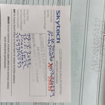 Skytech Muhatap Arıyorum Televizyonum Arızalı Yardımcı Olan Kimse Yok...