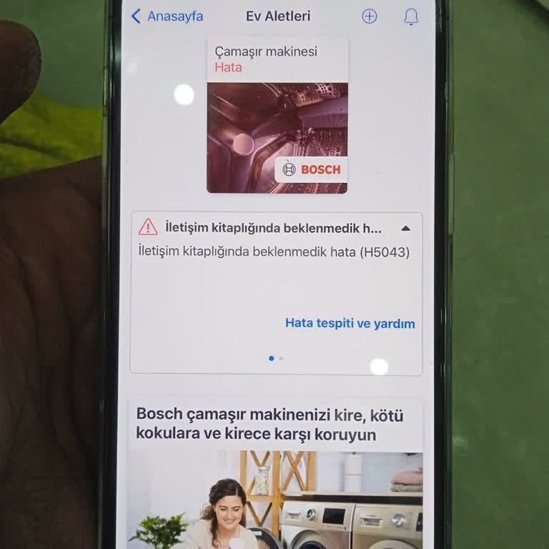 Bosch Çamaşır Makinesi İnternete Bağlanmıyor