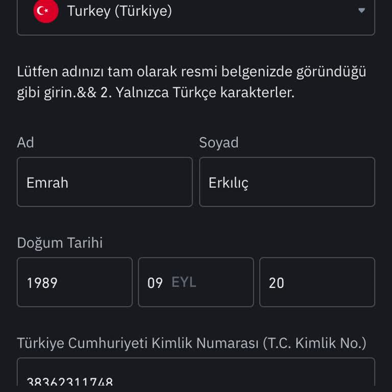 Biance Hesabımı Unuttum