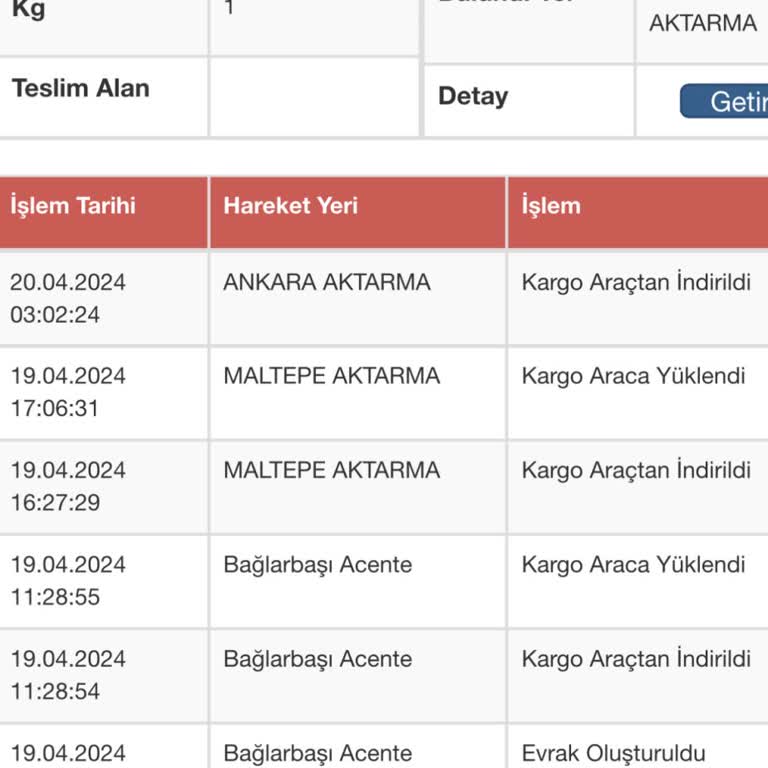 Sürat Kargo Teslimatta Gecikme, İşini Düzgün Yapmama, Hareketsizlik