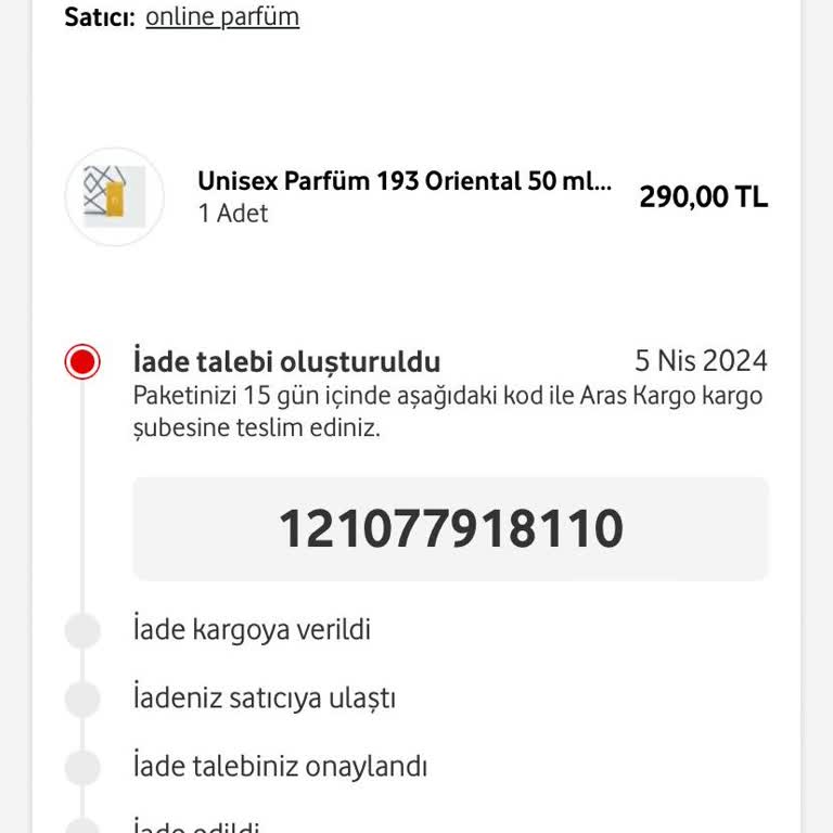 Aras Kargo'nun Ürün İadesindeki Yanlış Çalışması