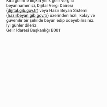 Gelir İdaresi Başkanlığı Evimde Kiracım Yoktur Bilginizi Sunarım Hiçte Evimi Kiraya Vermedim
