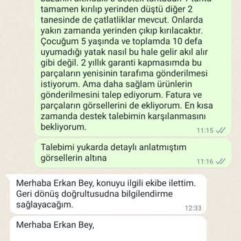 Vivense Garanti Süresinde Olmasına Rağmen Parça Değişimi Yapmıyor.