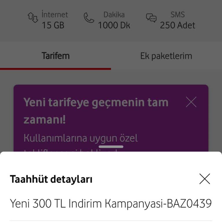 Vodafone Tarife Fahiş Fiyatlar