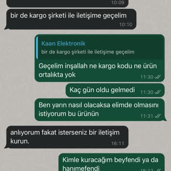 Kaan Elektronik (İstanbul) Servis Ürünümü Yolladığını Söylüyor Ortalıkta Ürün Yok!