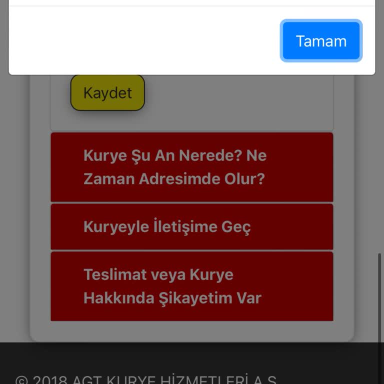 AGT Kurye (aynigunteslim.com) Gratis Kargom Neden Teslim Edilmedi?