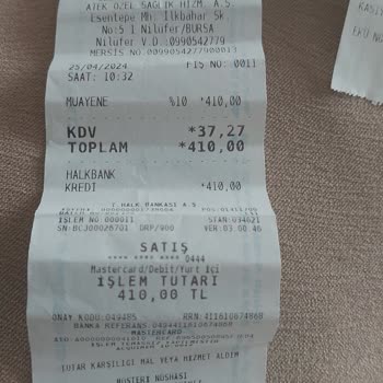 Nev Esentepe Hastanesi Esentepe Hastanesi Ekstra Tahlil Parası