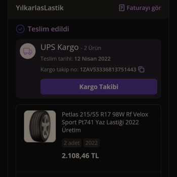 Yeni Alınan Petlas Lastiklerde Erken Çatlama Sorunu