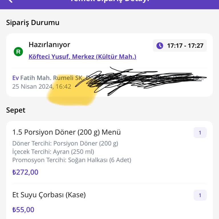 Getir Yemek Ve Köfteci Yusuf Güç Şımarması