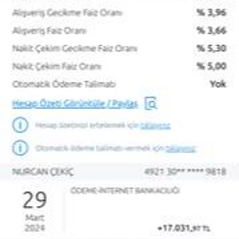 Yapı Kredi Bankası Kredi Kartı Hesap Kesildiği Halde Alışveriş