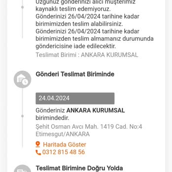 MNG Kargo Kargoyu Teslim Etmiyor. Farklı İlçeye Gönderdi