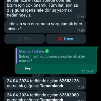 Migros Sanal Market Eksik Ürün Teslimatı Ve İadesi Yapılmıyor