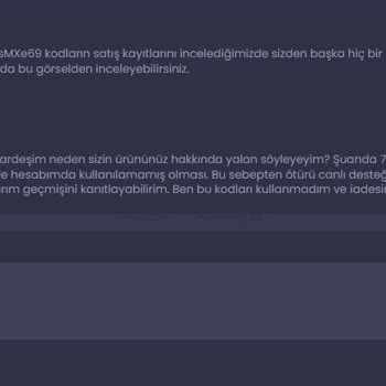 İtemsatis.com Sitesinden Alınan Oyun İçi Kodun Kullanılmış Olması