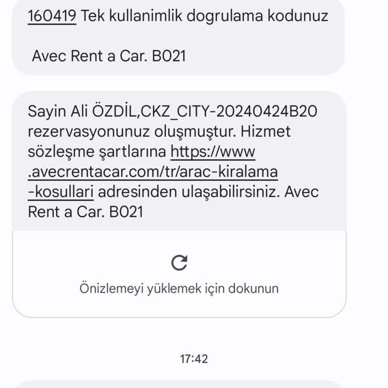 Avec rent a car Online Araç Kiralama Hüsranı