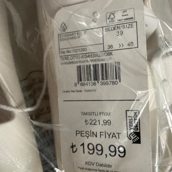 LCW Etiketle İndirimli Fiyatı Aynı