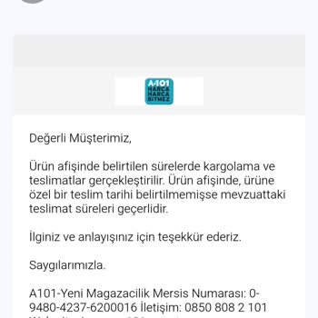 A101 Gelmeyen Erzak Dolabı