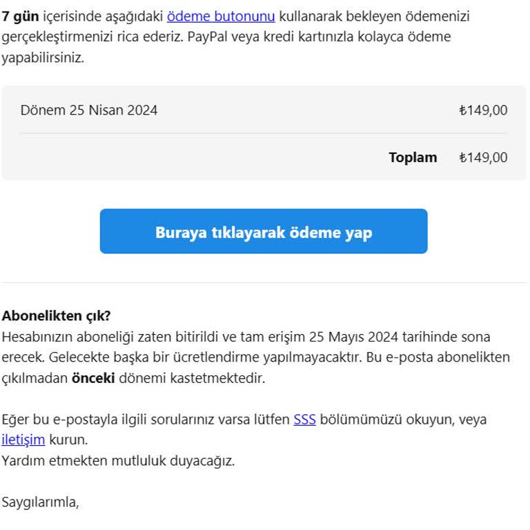 Cvmaker.com.tr Abonelik Ve Talep Edilen Ücretin İptali