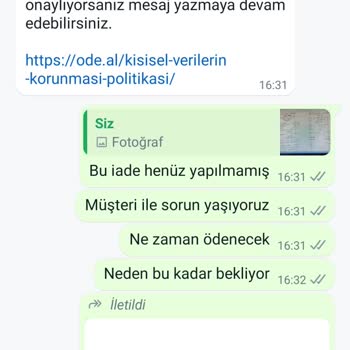 Ödeal 7 Nisan 2024 Tarihli İptal İşlemi