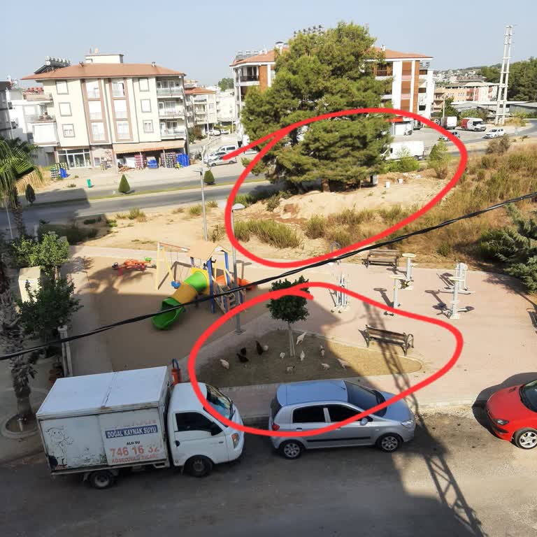 Manavgat Belediyesi Tavuklar Kuzular Ve Keçilerin Olduğu Bir Çocuk Parkı...